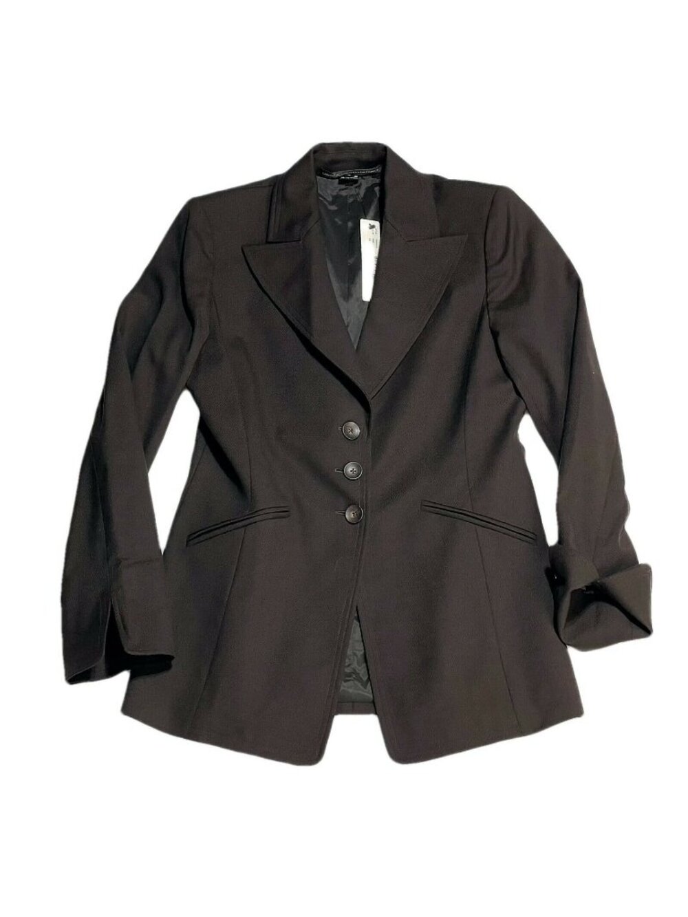 Linda Allard Ellen Tracy Womens Brown Blazer Size 10